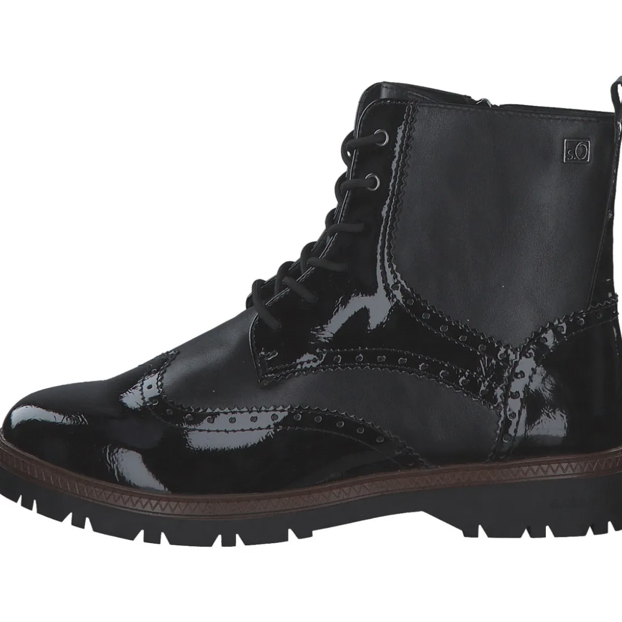 s. Oliver 5-25232-43/001 M2523243, Stiefeletten, Damen, Schwarz (Schwarz Lack)