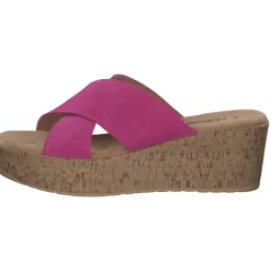 s. Oliver 27212, Plateau-Pantoletten, Damen, pink