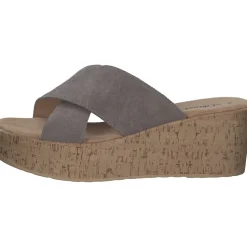 s. Oliver 27212, Plateau-Pantoletten, Damen, taupe