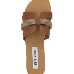 Steve Madden Edriah SM11002559, Plateau-Pantoletten, Damen, cognac multi