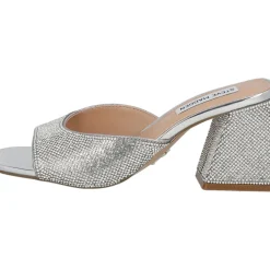 Steve Madden Glowing SM11002850, Plateau-Pantoletten, Damen, crystal