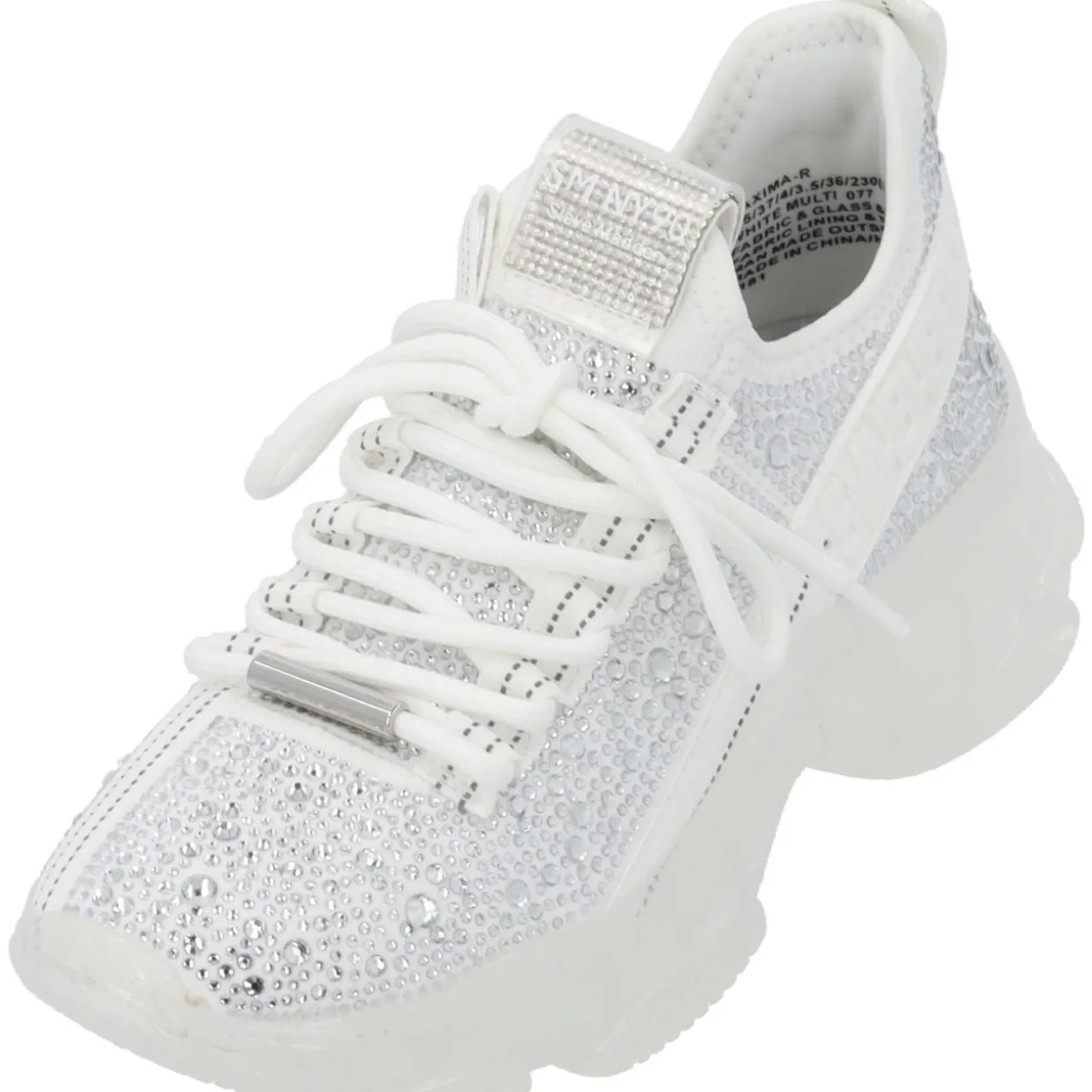 Steve Madden Maxima SM11001807, Schnürschuhe, Damen, Weiß