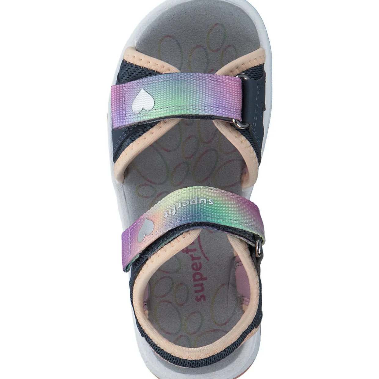 Superfit PEBBLES 09540, Sandaletten, Kinder, blau/orange