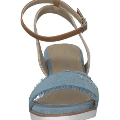 Tom Tailor 5390040017, Plateau-Sandaletten, Damen, sky