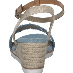 Tom Tailor 5390040017, Plateau-Sandaletten, Damen, sky