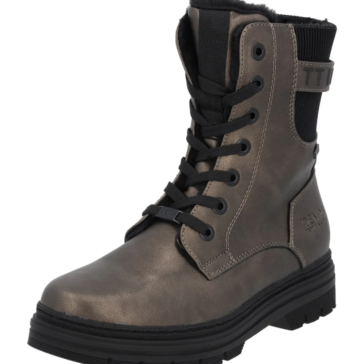 Tom Tailor 4290560020, Schnürstiefel, Damen, old gold