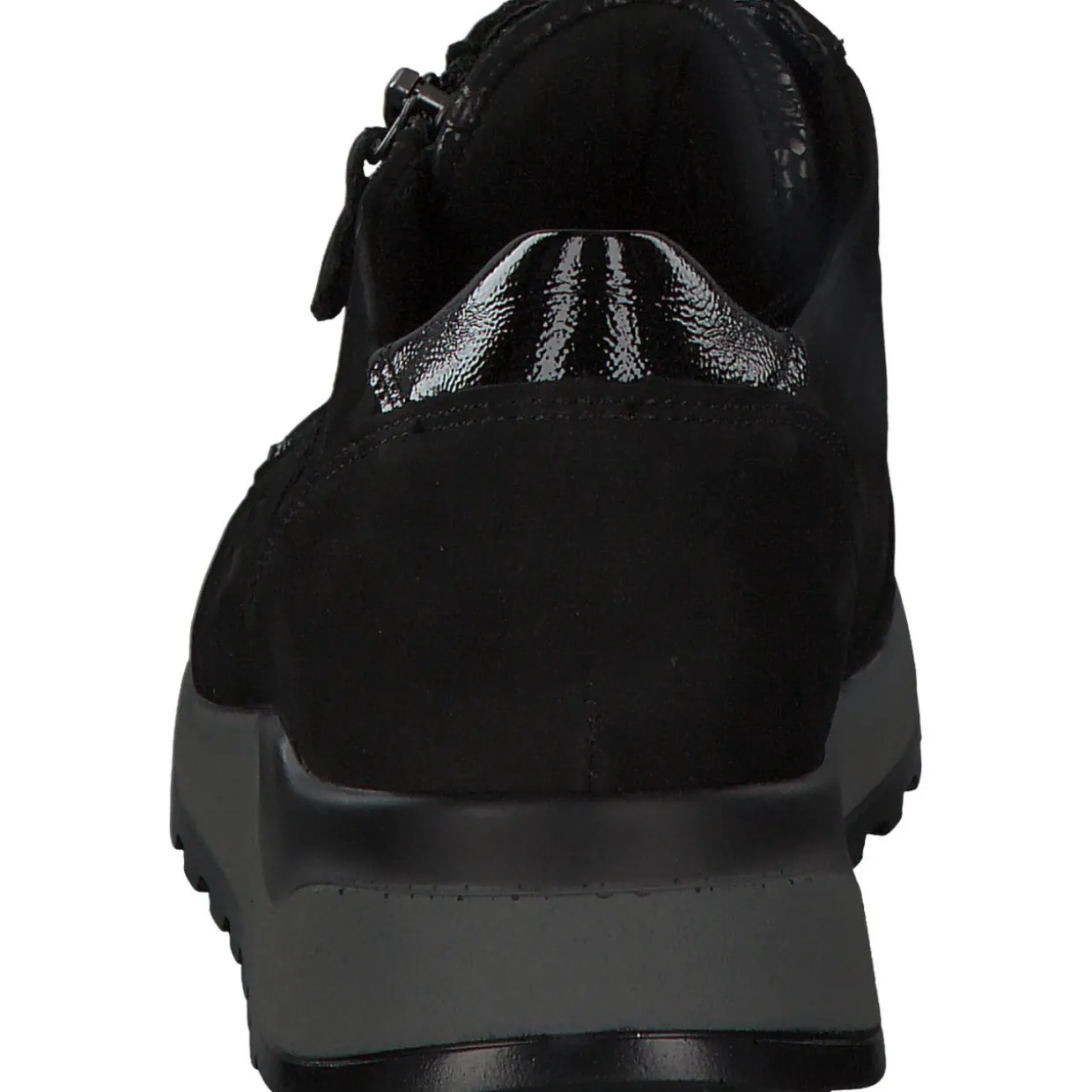Waldläufer Hiroko Soft H64007, Sneakers Low, Damen, Schwarz (Silver)