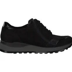 Waldläufer Hiroko Soft H64007, Sneakers Low, Damen, Schwarz (Silver)
