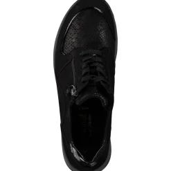 Waldläufer Hiroko Soft H64007, Sneakers Low, Damen, Schwarz (Silver)
