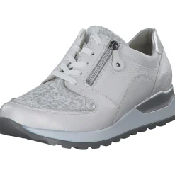 Waldläufer Hiroko Soft H64007, Sneakers Low, Damen, WEISS SILBER WEISS