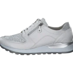Waldläufer Hiroko Soft H64007, Sneakers Low, Damen, WEISS SILBER WEISS