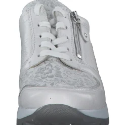 Waldläufer Hiroko Soft H64007, Sneakers Low, Damen, WEISS SILBER WEISS