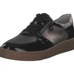 Waldläufer 754004-203/370 Yuna H, Schnürschuhe, Damen, schwarz bronze