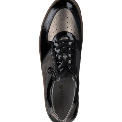 Waldläufer 754004-203/370 Yuna H, Schnürschuhe, Damen, schwarz bronze
