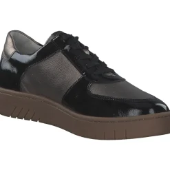 Waldläufer 754004-203/370 Yuna H, Schnürschuhe, Damen, schwarz bronze